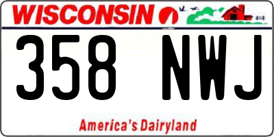 WI license plate 358NWJ