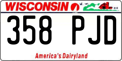 WI license plate 358PJD