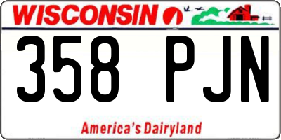 WI license plate 358PJN
