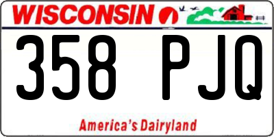 WI license plate 358PJQ