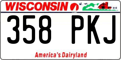WI license plate 358PKJ