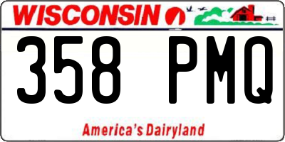 WI license plate 358PMQ