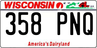 WI license plate 358PNQ