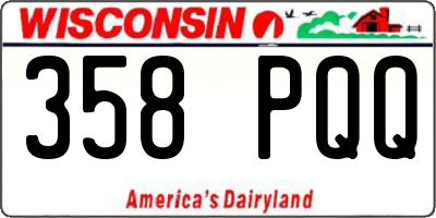 WI license plate 358PQQ