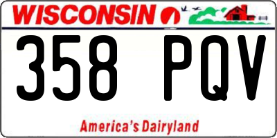 WI license plate 358PQV