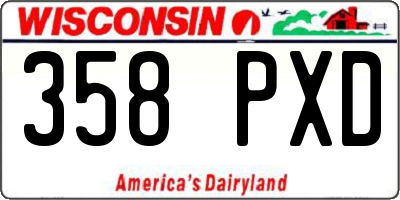 WI license plate 358PXD