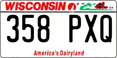 WI license plate 358PXQ