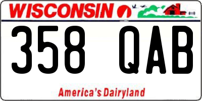 WI license plate 358QAB