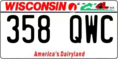 WI license plate 358QWC