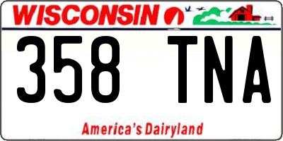 WI license plate 358TNA