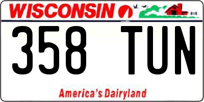 WI license plate 358TUN