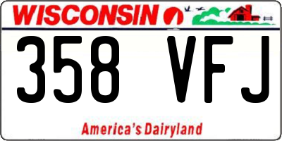 WI license plate 358VFJ