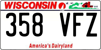 WI license plate 358VFZ