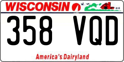 WI license plate 358VQD