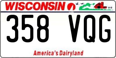 WI license plate 358VQG