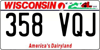 WI license plate 358VQJ