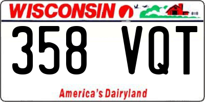 WI license plate 358VQT