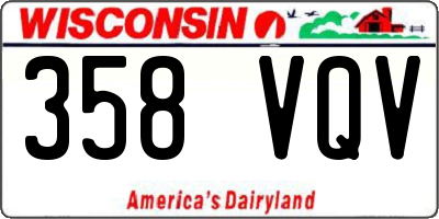 WI license plate 358VQV