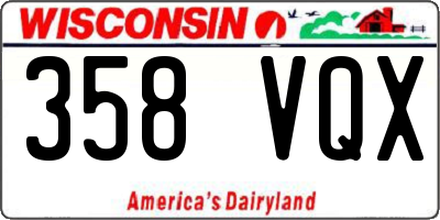 WI license plate 358VQX