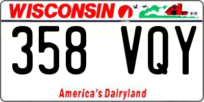 WI license plate 358VQY