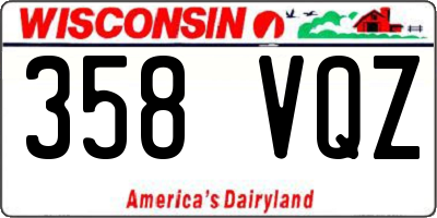 WI license plate 358VQZ