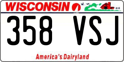 WI license plate 358VSJ