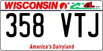 WI license plate 358VTJ