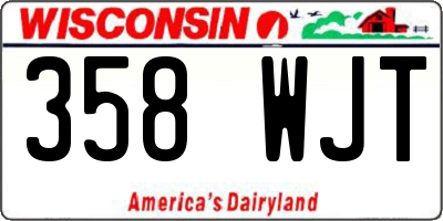 WI license plate 358WJT