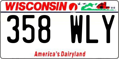 WI license plate 358WLY