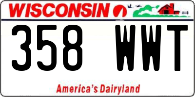 WI license plate 358WWT
