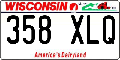WI license plate 358XLQ