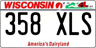 WI license plate 358XLS