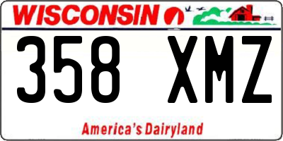 WI license plate 358XMZ