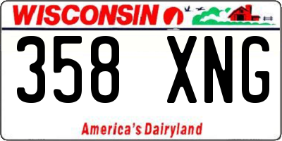 WI license plate 358XNG