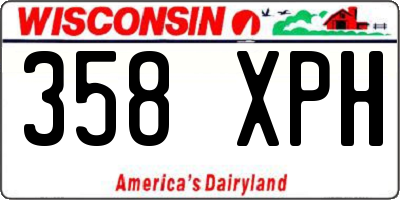 WI license plate 358XPH