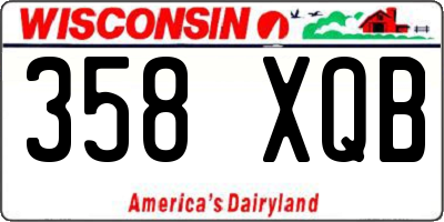 WI license plate 358XQB