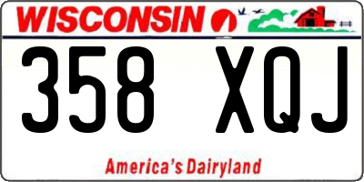 WI license plate 358XQJ