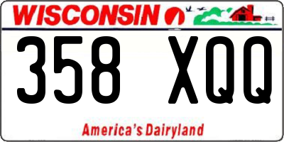 WI license plate 358XQQ