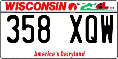 WI license plate 358XQW