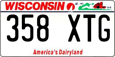 WI license plate 358XTG