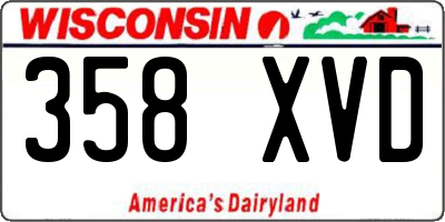 WI license plate 358XVD