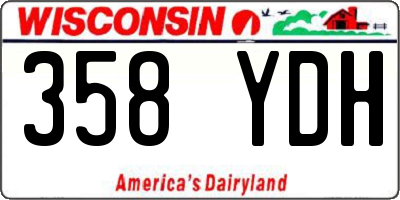 WI license plate 358YDH