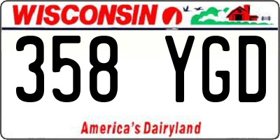 WI license plate 358YGD