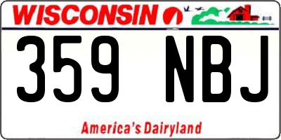 WI license plate 359NBJ
