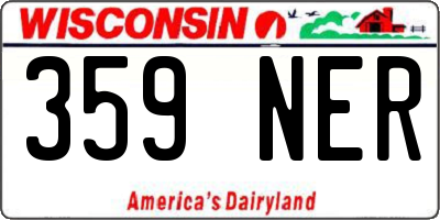 WI license plate 359NER