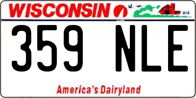 WI license plate 359NLE