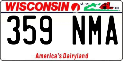 WI license plate 359NMA