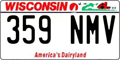 WI license plate 359NMV