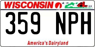 WI license plate 359NPH
