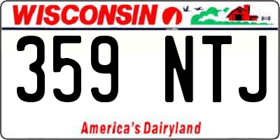 WI license plate 359NTJ